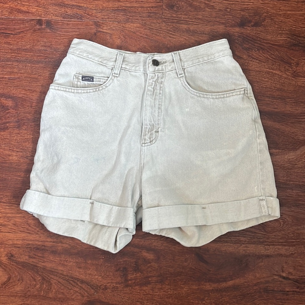 Vintage denim rider jean shorts